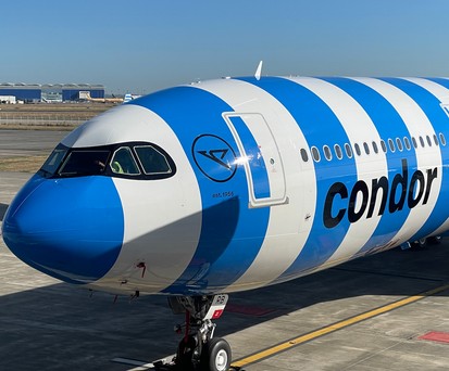 D-ANRB, hier noch intakt: Der Airbus A330 Neo muss repariert werden.