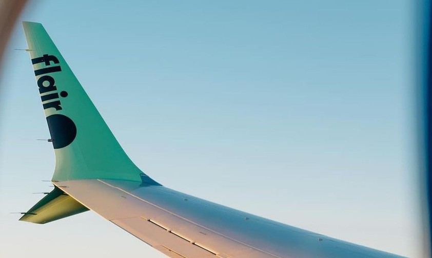 Blick aus einem Flieger von Flair: Eine Boeing 737 Max musste ungeplant landen.