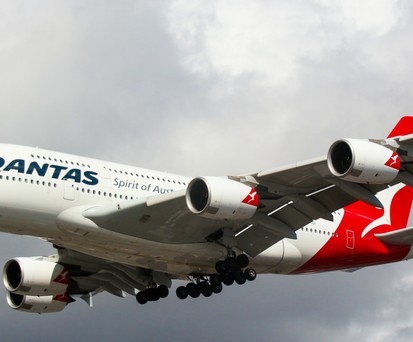 Airbus A380 von Qantas: Mehrheitlich am Boden.