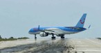 Boeing 757 im Rückwärtsgang
