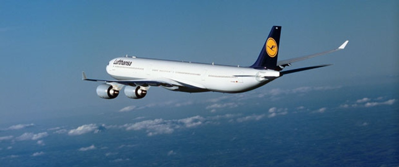 Airbus A340 von Lufthansa: Der Jet von Frankfurt nach Teheran.