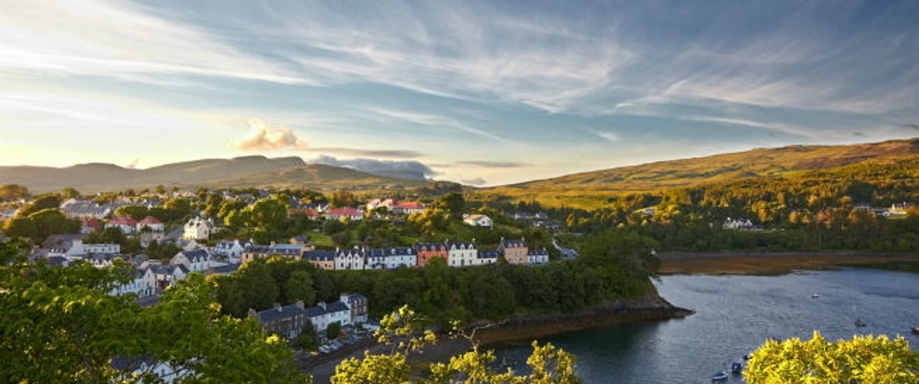 Portree, Hauptort von Skye: Kann man bald per Flieger hierhin?