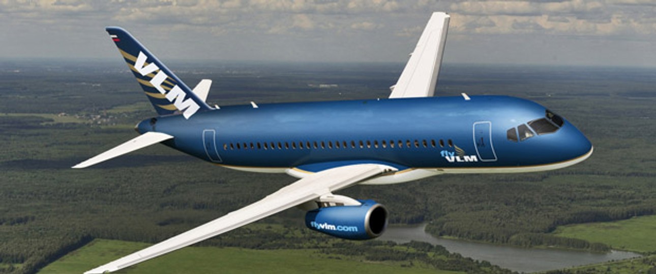 Superjet in VLM-Farben: Mehr als eine Animation wird daraus nicht.