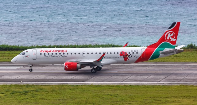 Embraer E190 von Kenya Airways: Die Airline will die Flotte jetzt vielleicht doch vergrößern. 