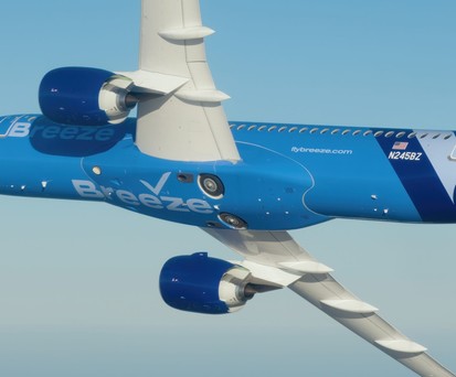 breeze airways airbus a220 300