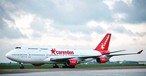 Da ist sie, die Boeing 747 von Corendon.