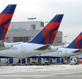 Flieger von Delta: Die Airline hofft auf Trumps Hilfe.