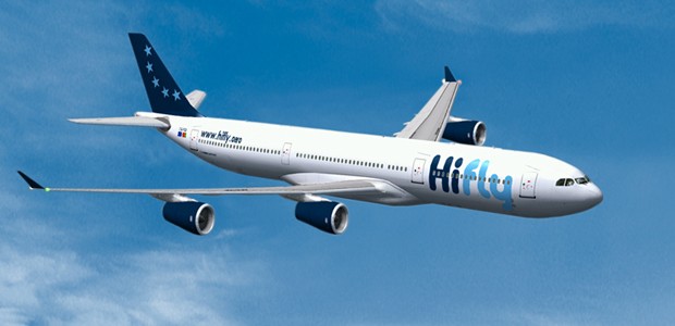 Airbus A340 von Hi Fly: Fliegt neu auf der speziellen Route.