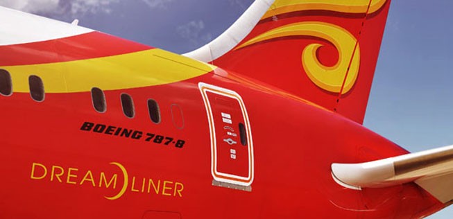 Boeing 787 von Hainan Airlines: Die HNA Group sucht Investoren für ihre Fluggesellschaften.