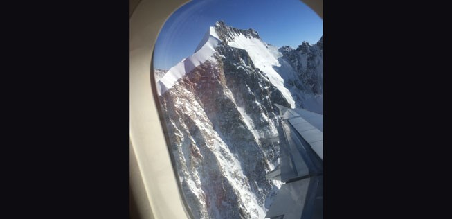 Sonderflug anläßlich der Ski-WM St.Moritz.