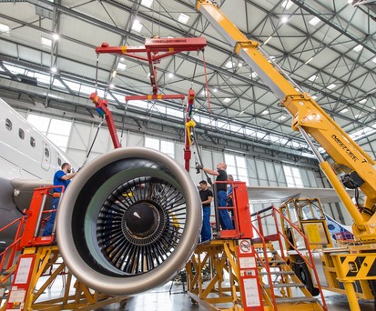 Triebwerk von Pratt &amp; Whitney eines Lufthansa-Fliegers: Viele müssen überprüft werden.