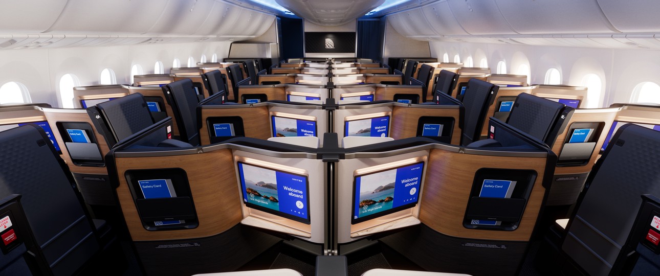 Die neue Business Class von United Airlines in der Boeing 787: Alles Suiten.