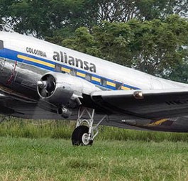 DC-3 von Aliansa Colombia: Die Maschine verschwand mitten im Flug.