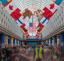 Chicago O'Hare, USA: Einer von zwei Flughäfen der Vereinigten Staaten, die alle bewohnten Kontinente bedienen.