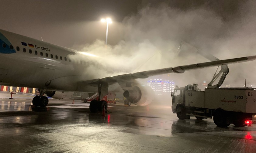 So werden Flugzeuge enteist