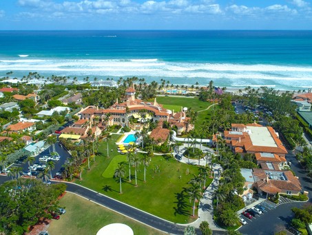 Lufttaufnahme von Mar a Lago: Die Sperrzone um den Wohnort des US-Präsidenten sorgt für Ärger.