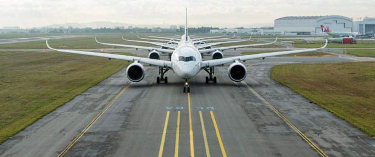 Airbus A350: Toulouse-Blagnac ist Verkehrs- und Werksflughafen.