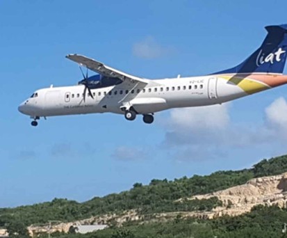 Eine ATR von Liat: Die Fluggesellschaft soll ab April wieder fliegen.
