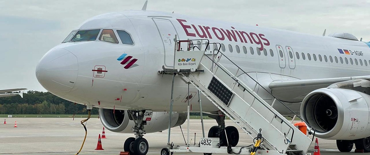 Airbus A320 von Eurowings: Im Winter fliegt die Airline vor allem selber.