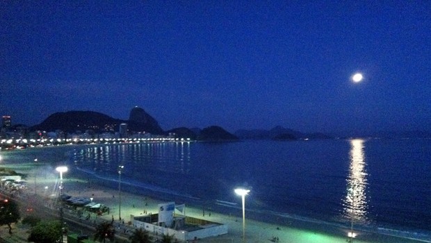 Rang 2: Rio de Janeiro - São Paulo. Der weltberühmte Stand von Copacabana in Rio.