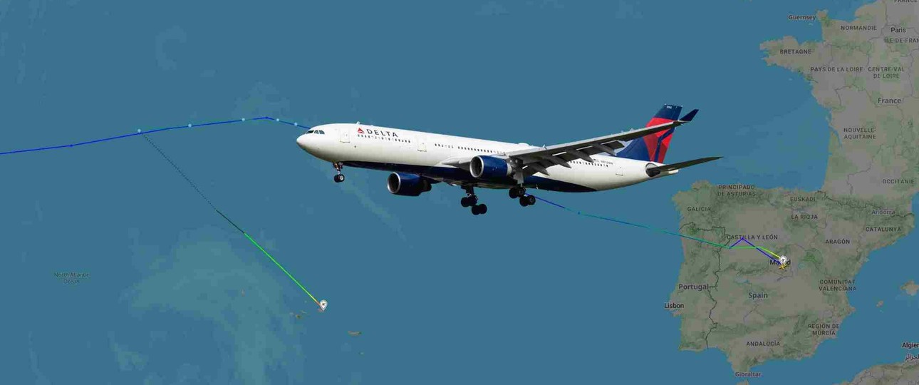 Airbus A330-300 von Delta Ai Lines: Das Flugzeug musste in Terceira landen.