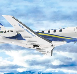 PC-24 von Svenskt Ambulansflyg: So soll der Jet aussehen.