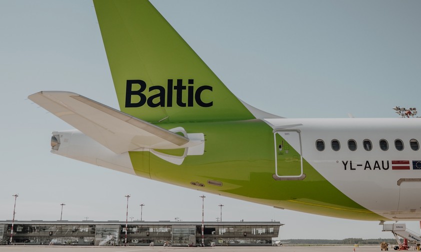Airbus A220 von Air Baltic: Viel in Zürich zu sehen.