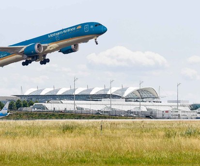 Eine Boeing 787 von Vietnam Airlines: Die Fluggesellschaft will Oktober München in ihr Streckennetz aufnehmen.