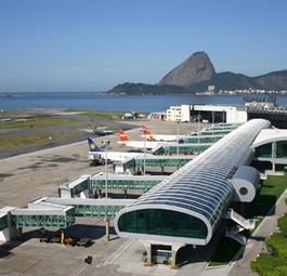 Anflug auf Santos Dumont: Atemberaubend bei schönem Wetter.