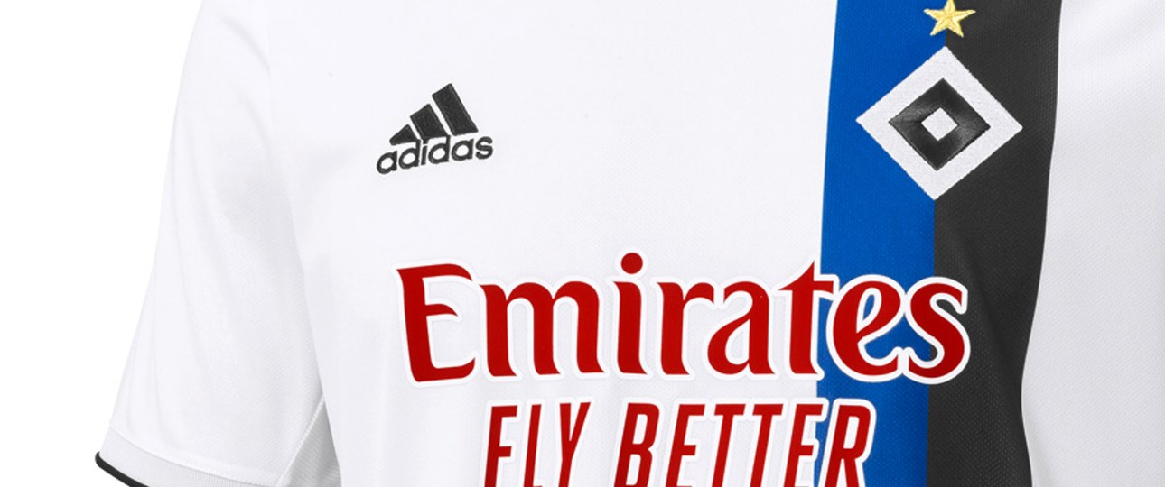 Emirates-Schriftzug: So sahen die HSV-Trikots lange aus.