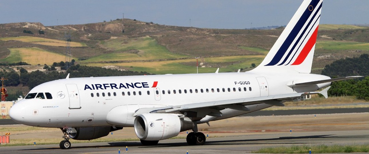 Airbus A318 von Air France mit dem Kennzeichen F-GUGO (Archivbild): Fliegt heute noch.