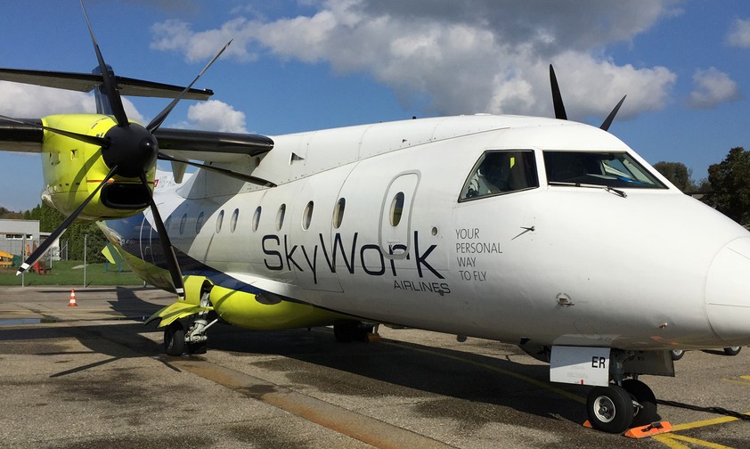 Dornier 328 von Skywork: Später flog die Airline mit Saab 2000.