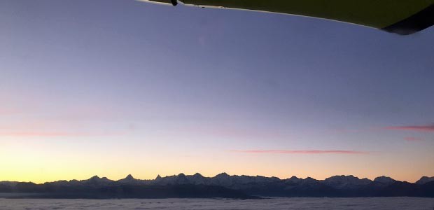 Flug den Alpen entlang: Die Schweizer Eurosky will bald starten.
