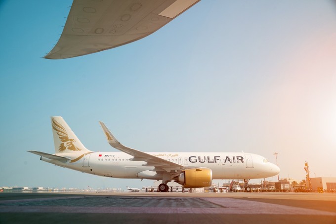 Airbus A320 von Gulf Air.