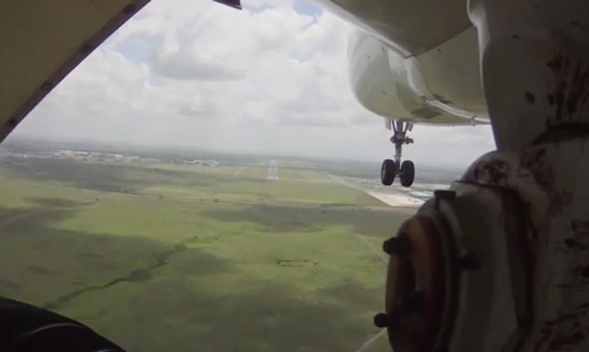Ein Flug aus der Sicht des Fahrwerks