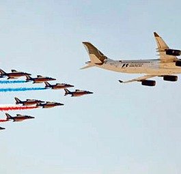 Flieger von Gulf Air an einer Flugschau: Neuer Markt, neue Hoffnung.
