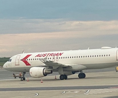 Airbus A320 von Austrian Airlines: Fliegt im Winter kaum.