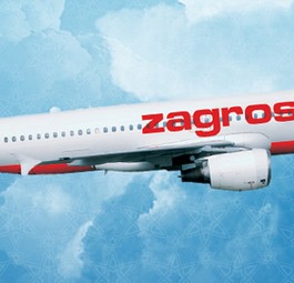 Airbus A320 in den Farben von Zagrosjet: Ehrgeizige Ziele.