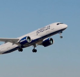 Airbus A220 von Jetblue: In New York gelandet.