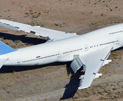 Ausgediente Boeing 747-300 im Pinal Air Park: Mehrere Exemplare dieser raren Jumbo-Version stehen auf dem Flugzeugfriedhof (hier zu sehen, ein Exflieger von Ansett Australia).