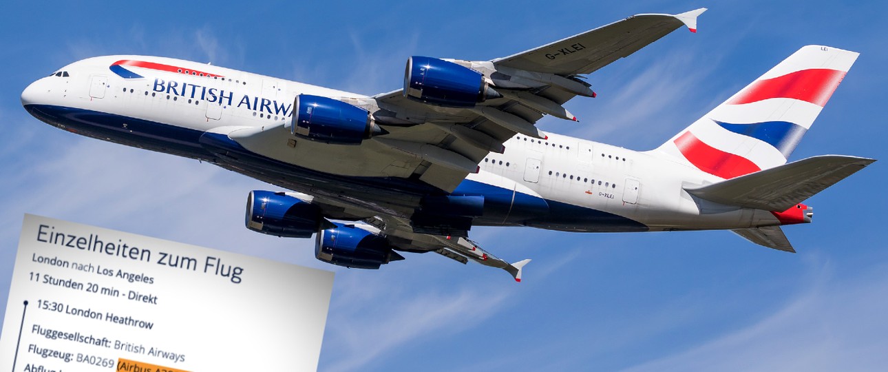 Airbus A380 von British Airways: Startet Ende Oktober wieder Richtung Los Angeles.