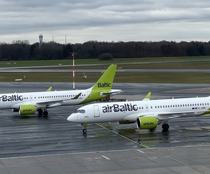 Flugzeuge von Air Baltic: Die Flotte wird deutlich kleiner.