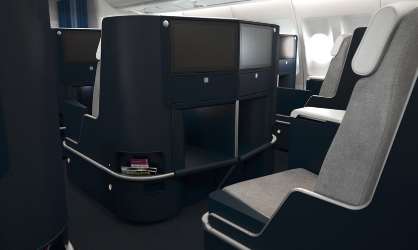 Visualisierung der Business Class in der neuen A330-Kabine von Air France: Hier gibt es...