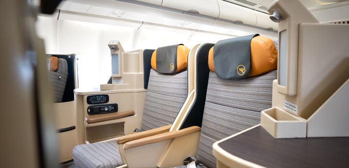 Die Business Class besteht aus 22 Sitzen, ...