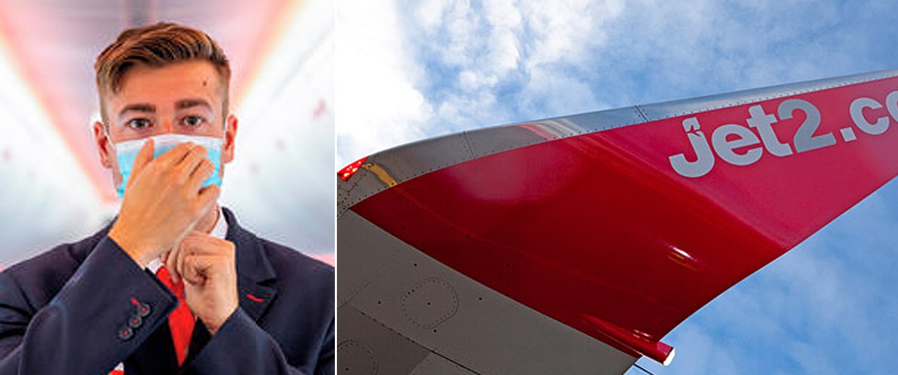 Flugbegleiter von Jet 2:  Reisende, die nicht wollen, müssen keine Maske mehr tragen.