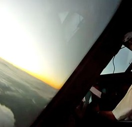 Die Aussicht der Piloten.