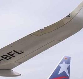 A320 von Latam-Mitglied LAN: Latam will effizient über den Südatlantik.