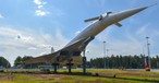 Tupolev Tu-144 als Denkmal in Zhukovsky: Das Flugzeug hob hier 1968 zum ersten Mal ab.