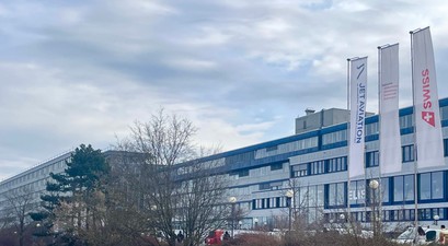 Swiss gebauede basel flughafen
