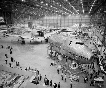 Die Produktion der Boeing 747 begann 1967 in einer extra für das Flugzeug gebauten Fabrik.